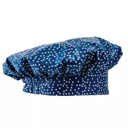 Blue Dots Shower Cap for Women