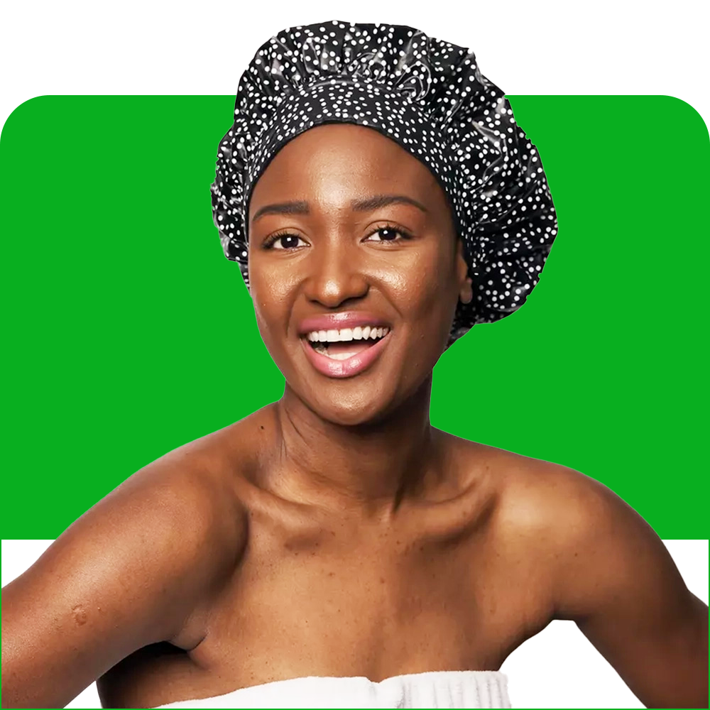 Noir Queen Shower Cap