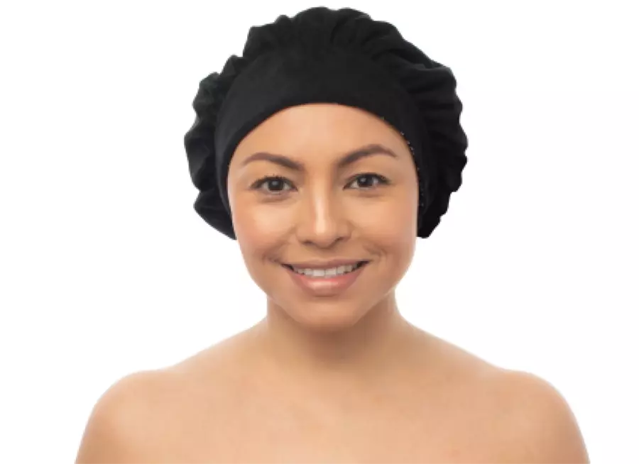 Tiara Black Shower Cap