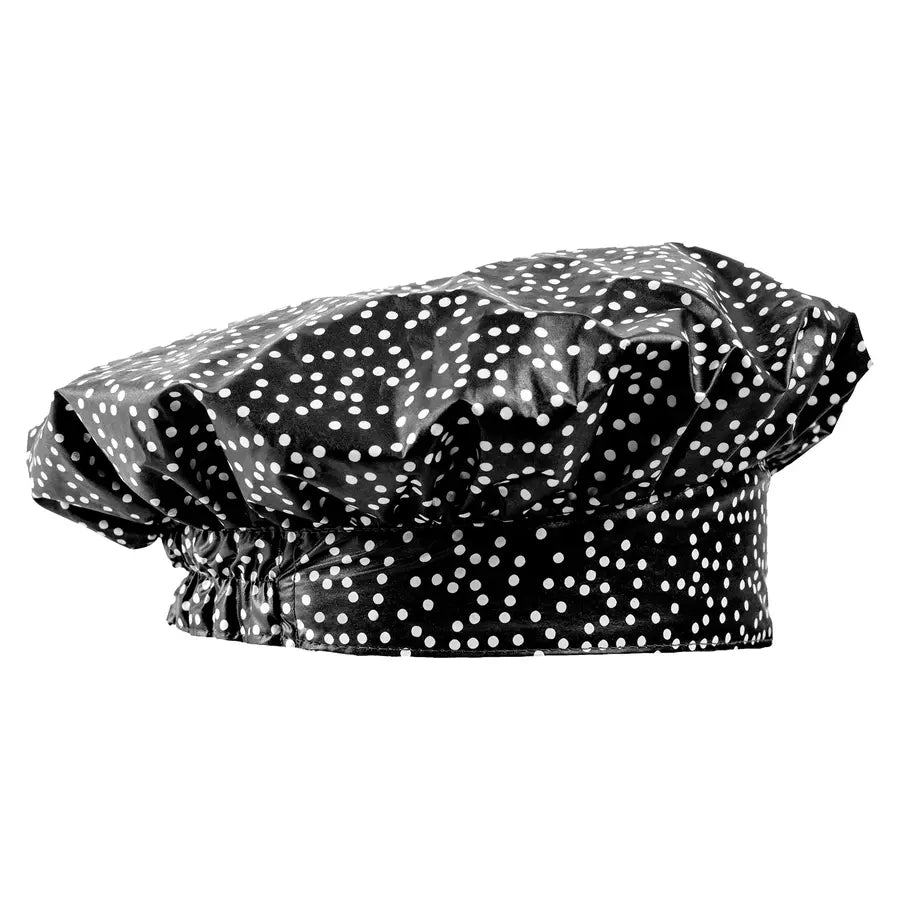 Black Dots Shower Cap for Women