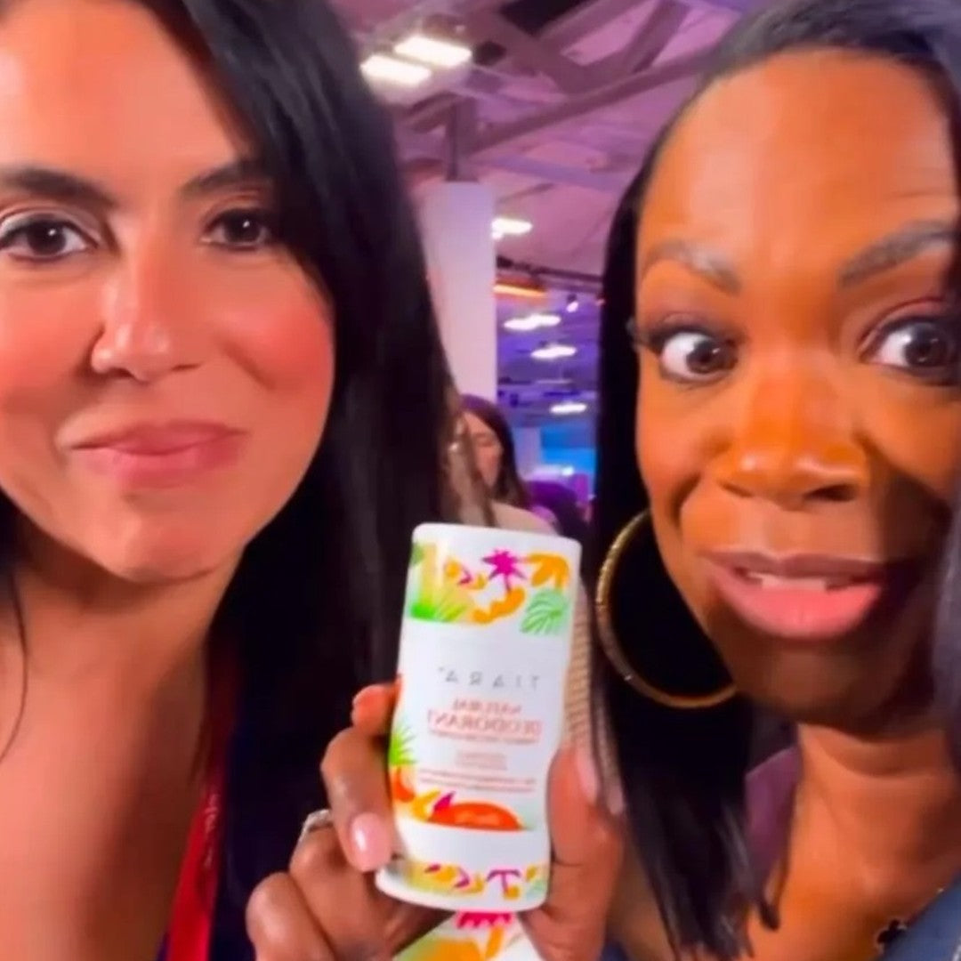 Kandi Burruss holding TIARA Natural Deodorant
